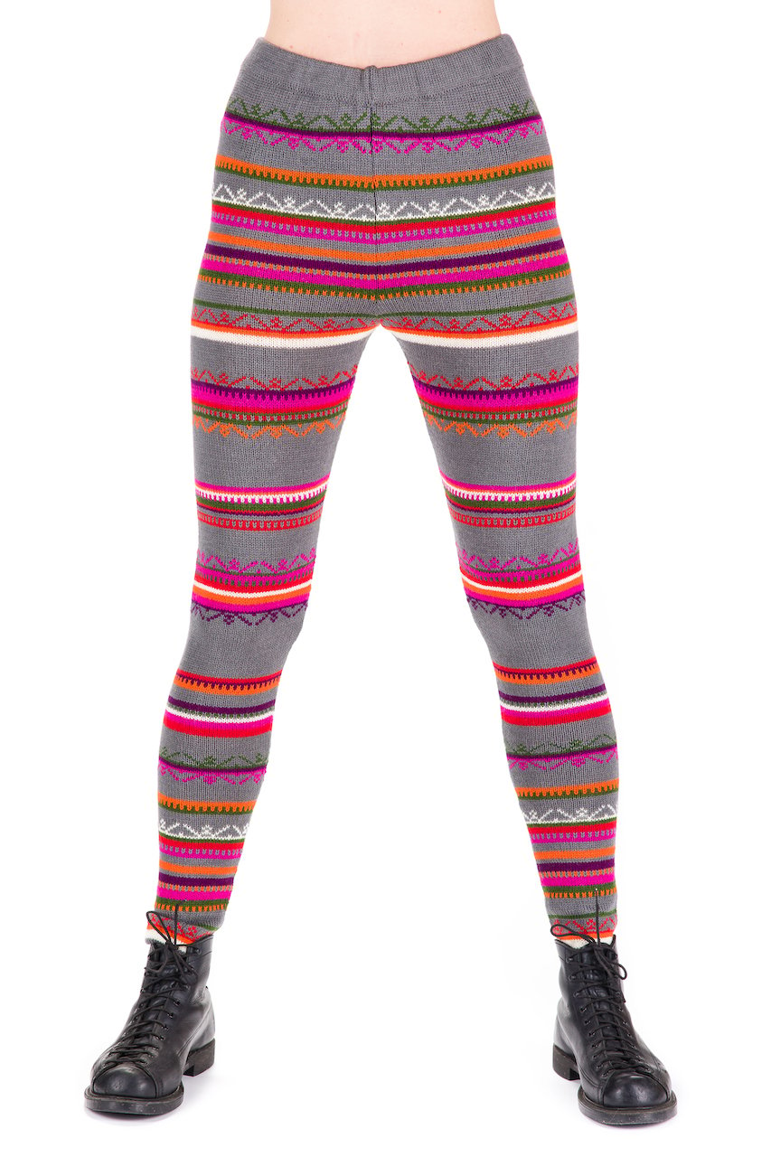 Printed woolen leggings hotsell